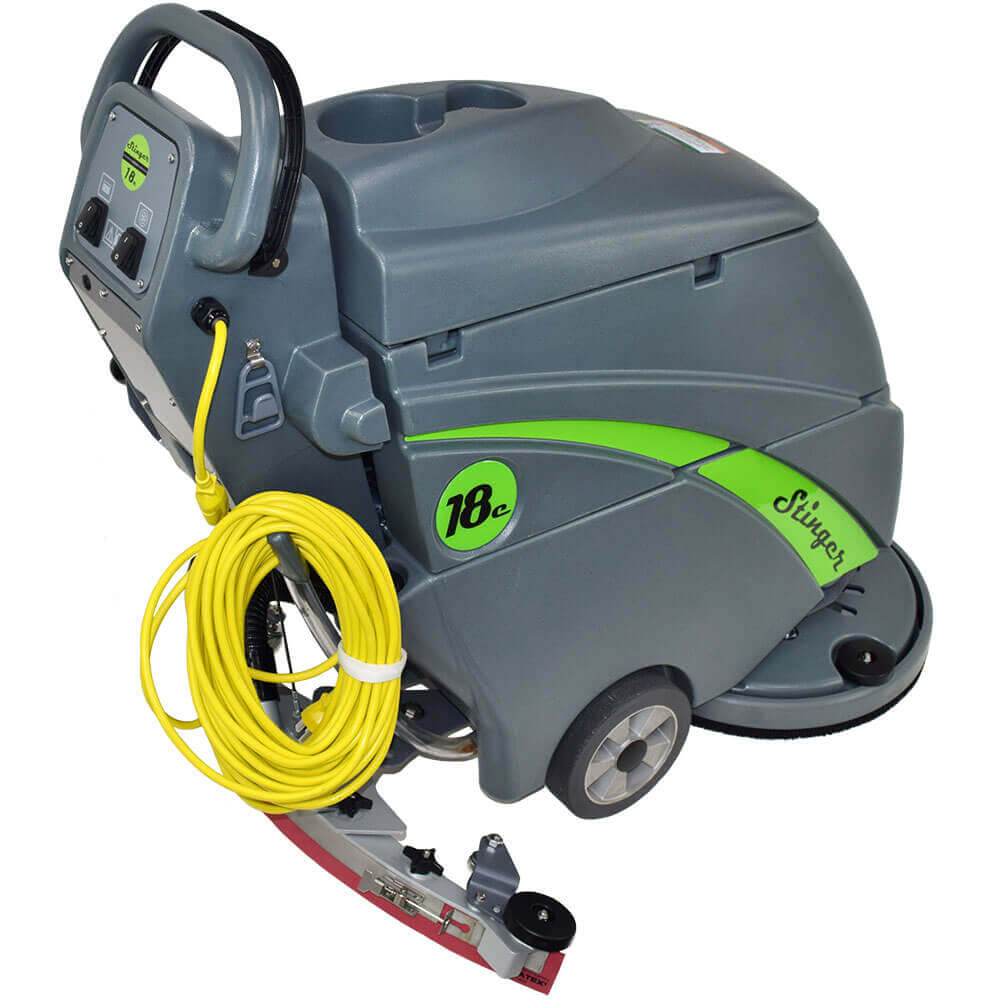 Electric Floor Scrubber Walk Behind Automatic 18" Cleaning Path
